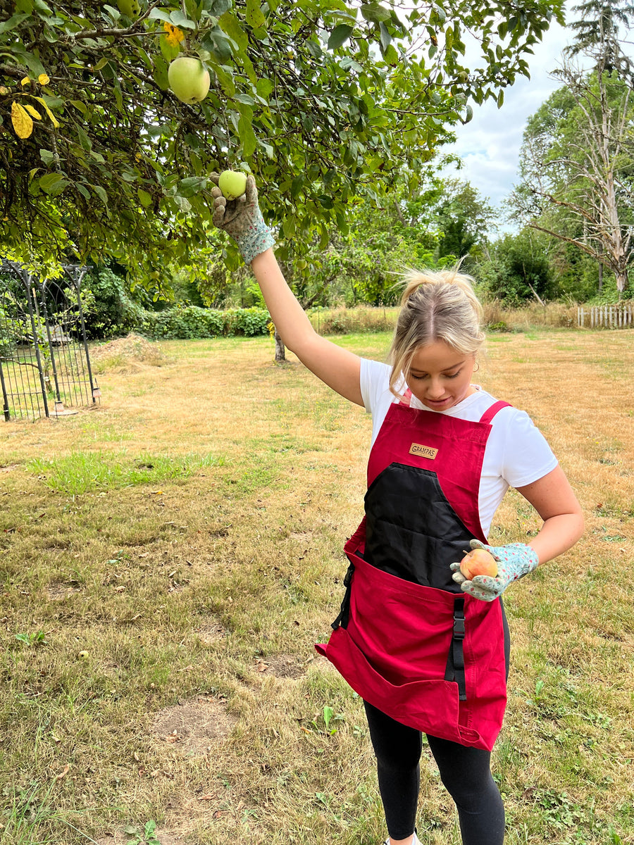 Grampa's Garden Apron - Cross Back Apron with Pockets